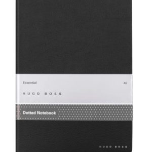 Hugo Boss Black Dotted Notebook Essential A5 Vegan Leather Cover 160 Pages (80m/m2) 148 x 210mm Pagemark